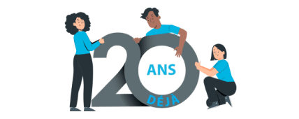 Illustration des 20 ans d’expertise d’un cabinet de conseil en santé et sécurité au travail, mettant en avant son savoir-faire et son expérience.